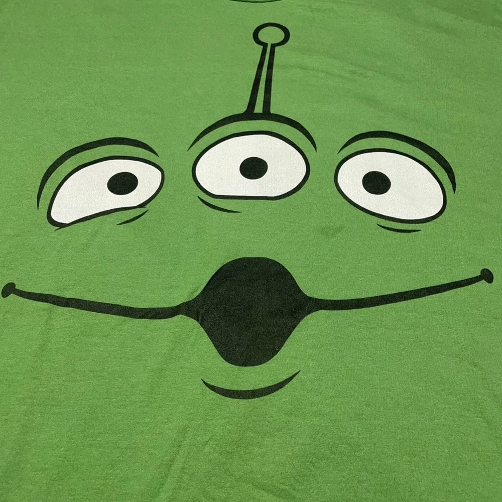 Disney Pixar NWOT Toy Story Alien Face Halloween Grass Green T-Shirt Size XL - Picture 1 of 3